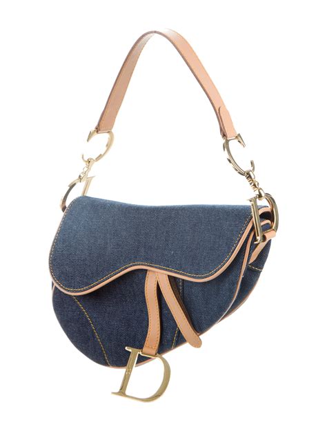 christian dior mini saddle bag with strap|christian dior denim saddle bag.